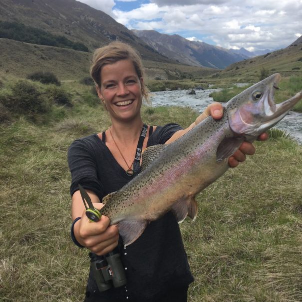 Catching trout in New Zealand
